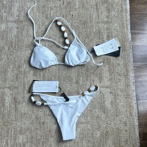 NWT Vix Solid Dora Tri Back Top + Vix Solid Dora Cheeky Bottom SET